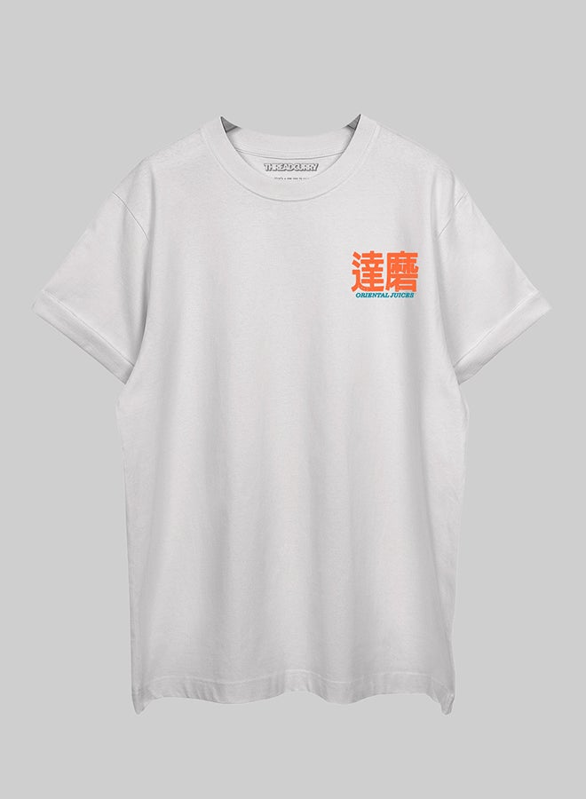 THREADCURRY THREADCURRY Daruma Oversized Drop Shoulder Cotton Loose Printed T-Shirt for Men  - Image 2