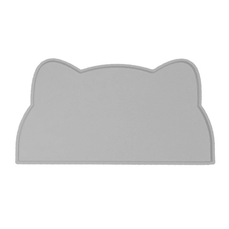 Cat Bowl Mat 17.3 X 9.8 Inches Large Size Soft Silicone - Raised Edge Spill Proof Pet Food Mat for Kitchen Floor - Image 1