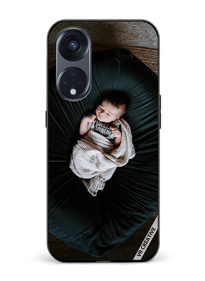 VR CREATIVE Protective Case Cover For Oppo Reno8 T 5G Baby Nap Design Multicolour  - Image 1
