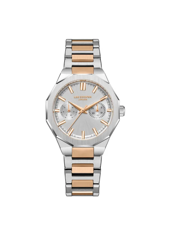 Lee Cooper Lee Cooper LC08019.530 Women's Multi Function Display Watch & Metal Strap Silver