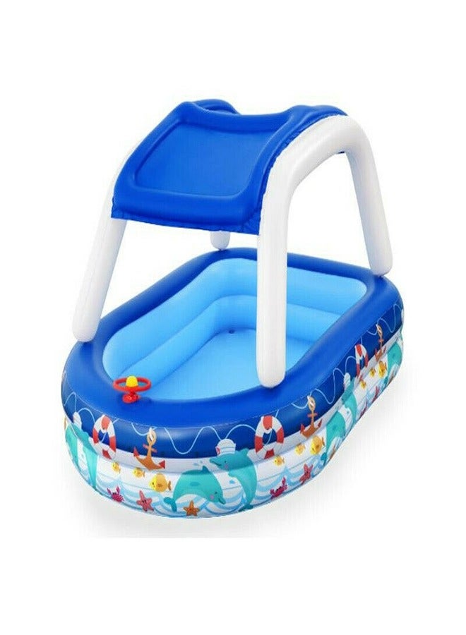 Bestway - Family Pool with Sunshade Sea Captain - 54370 - Image 1