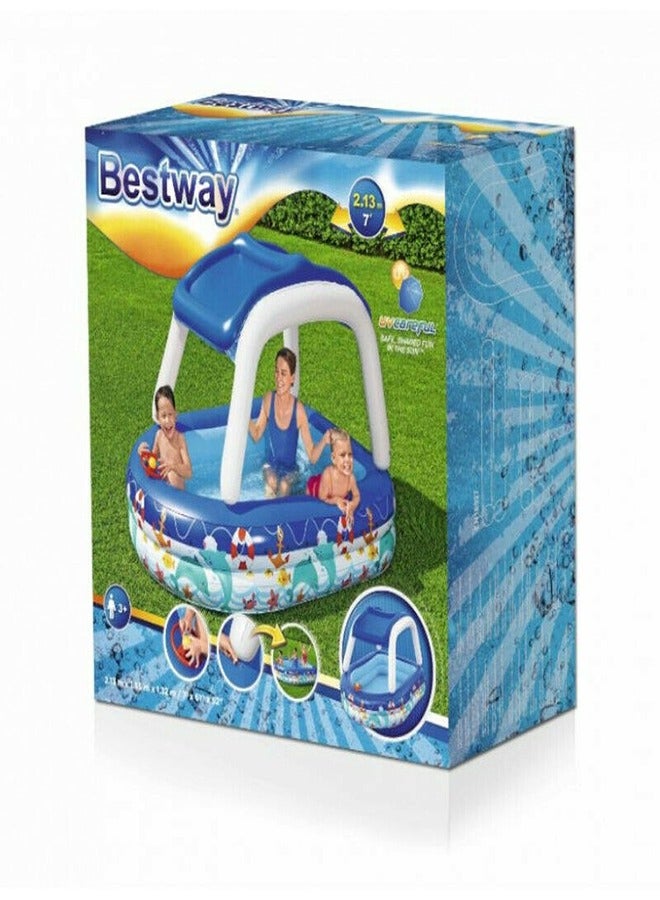 Bestway - Family Pool with Sunshade Sea Captain - 54370 - Image 2