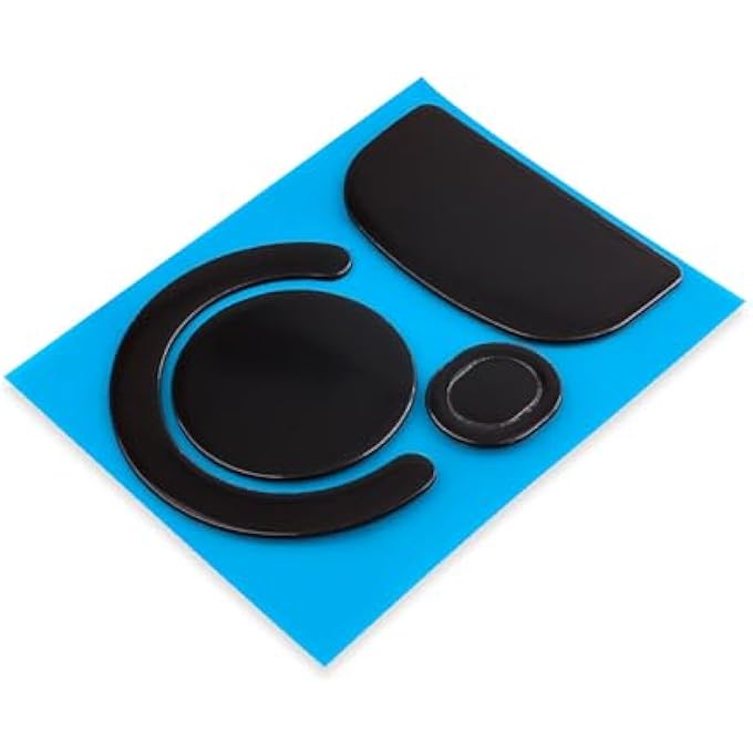 rayihni 2 SETS ROUNDED CURVED EDGES MOUSE SKATEZ & MOUSE FEET & MICE FEET & MOUSESKATES REPLACEMENT FOR LOGITECH G PRO X SUPERLIGHT WIRELESS GAMING MOUSE (BLACK) - Image 3