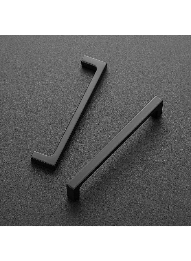 Ravinte 30 Pack Solid 5 Inch Kitchen Square Cabinet Handles Matte Black Pulls Drawer Pulls Kitchen Cabinet Hardware Flat Black Handles - Image 1