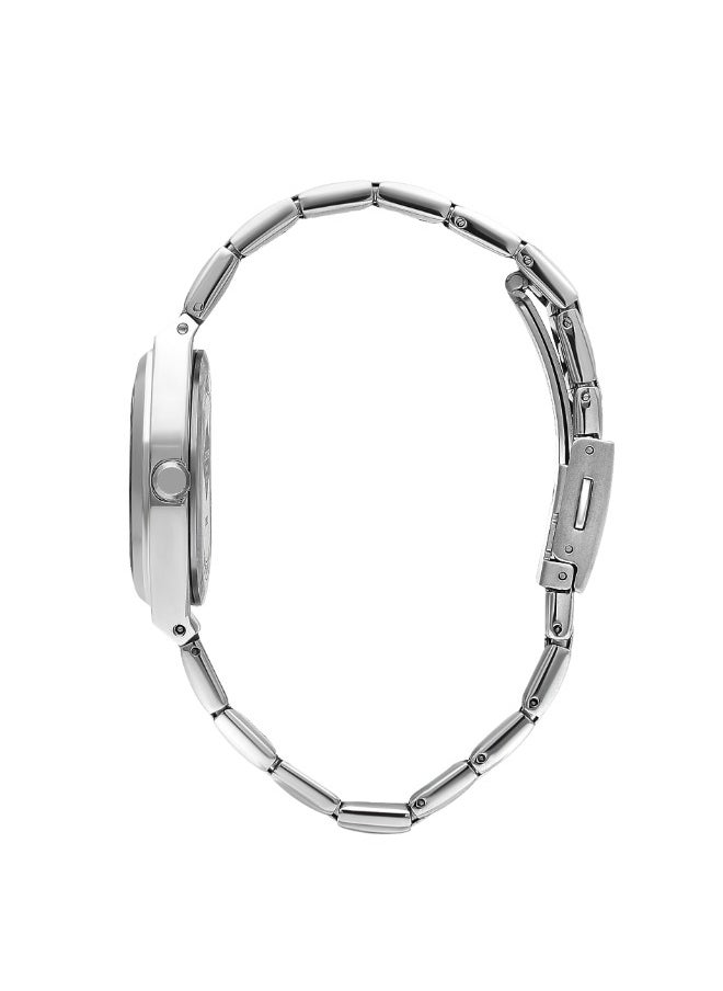 Lee Cooper Lee Cooper LC07985.350 Women Analog Display Watch & Metal Strap Silver  - Image 2