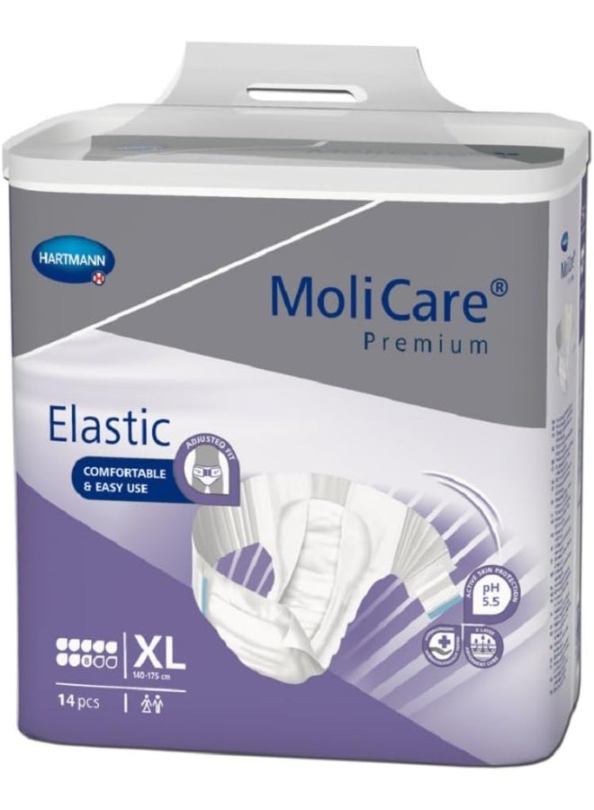 Molicare حزمة مرنة 14 من 8 قطرات مميزة، كبير جداً، بنفسجي - Image 2