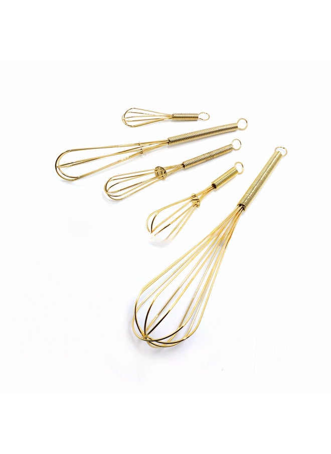 Generic - For Spring Egg Beater Egg Mixer Full Size Mini Keychain Manual Egg Beater Gold Silver-Color:Silver 9.2cm - Image 1