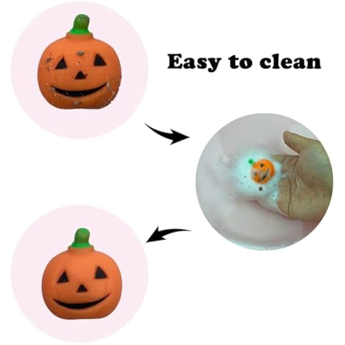 Cherislpy 24 Pcs Halloween Mochi Squishy Toys with Gift Box Mini Kawaii Mochi Squeeze Toy Stress Reliever Anxiety Packs for Kids Party Favors Halloween Miniatures Halloween Treat Bags Gifts - Image 3