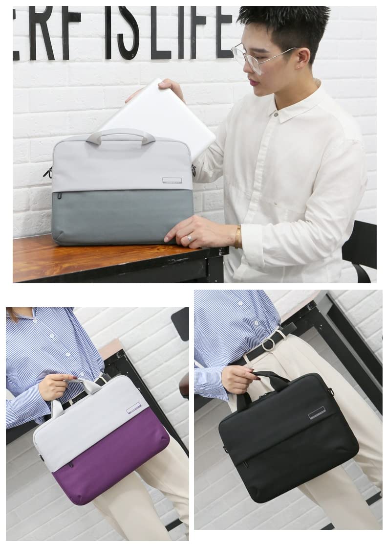 BROGBUS Waterproof Unisex Laptop Slim Sleeve Bag for Laptops and Notebooks with Shoulder Strap - Image 4