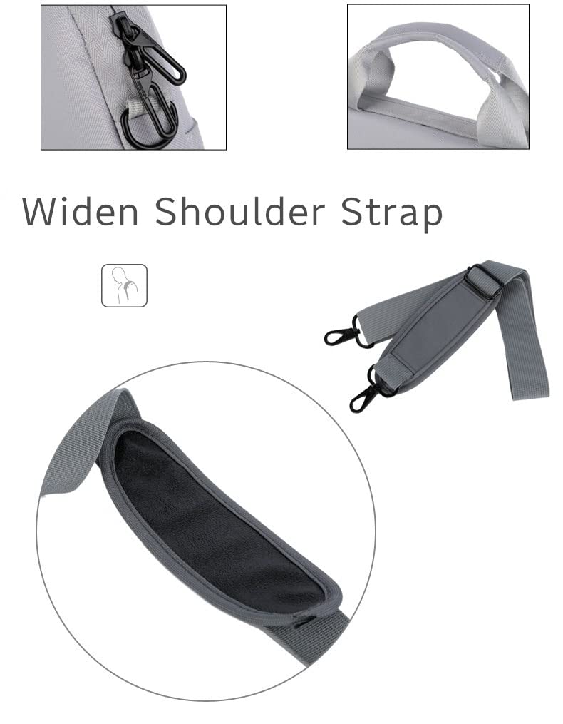BROGBUS Waterproof Unisex Laptop Slim Sleeve Bag for Laptops and Notebooks with Shoulder Strap - Image 2