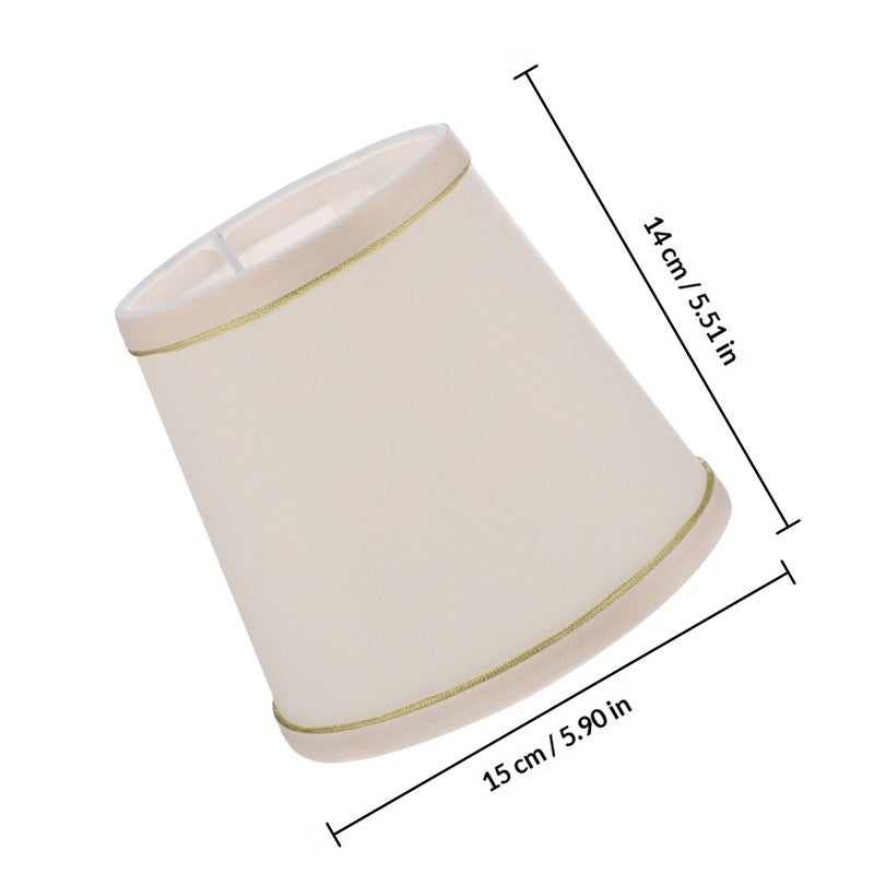 2pcs Lampshades light Lampshades Fabric Lampshades (Cream-colored) - Image 2