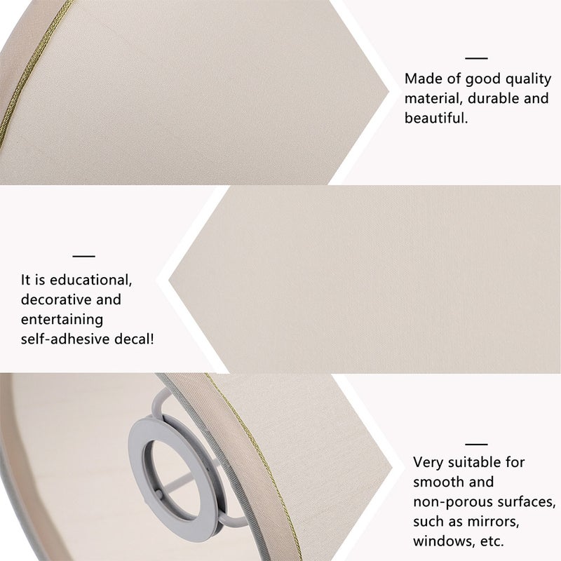 2pcs Lampshades light Lampshades Fabric Lampshades (Cream-colored) - Image 5