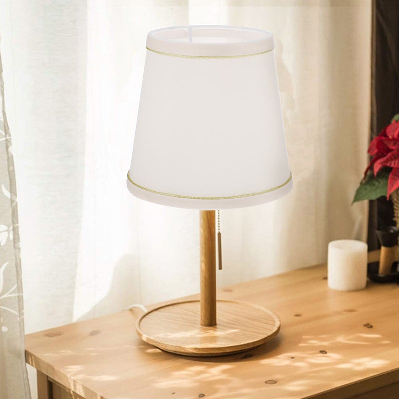2pcs Lampshades light Lampshades Fabric Lampshades (Cream-colored) - Image 1