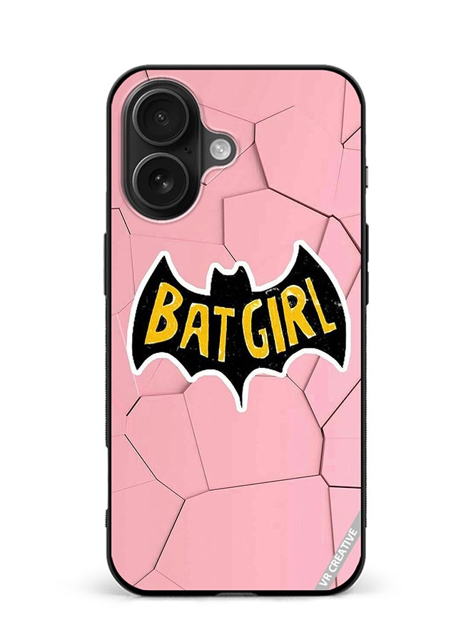 Protective Case Cover For Apple iPhone 16 Bat Girl Design Multicolour