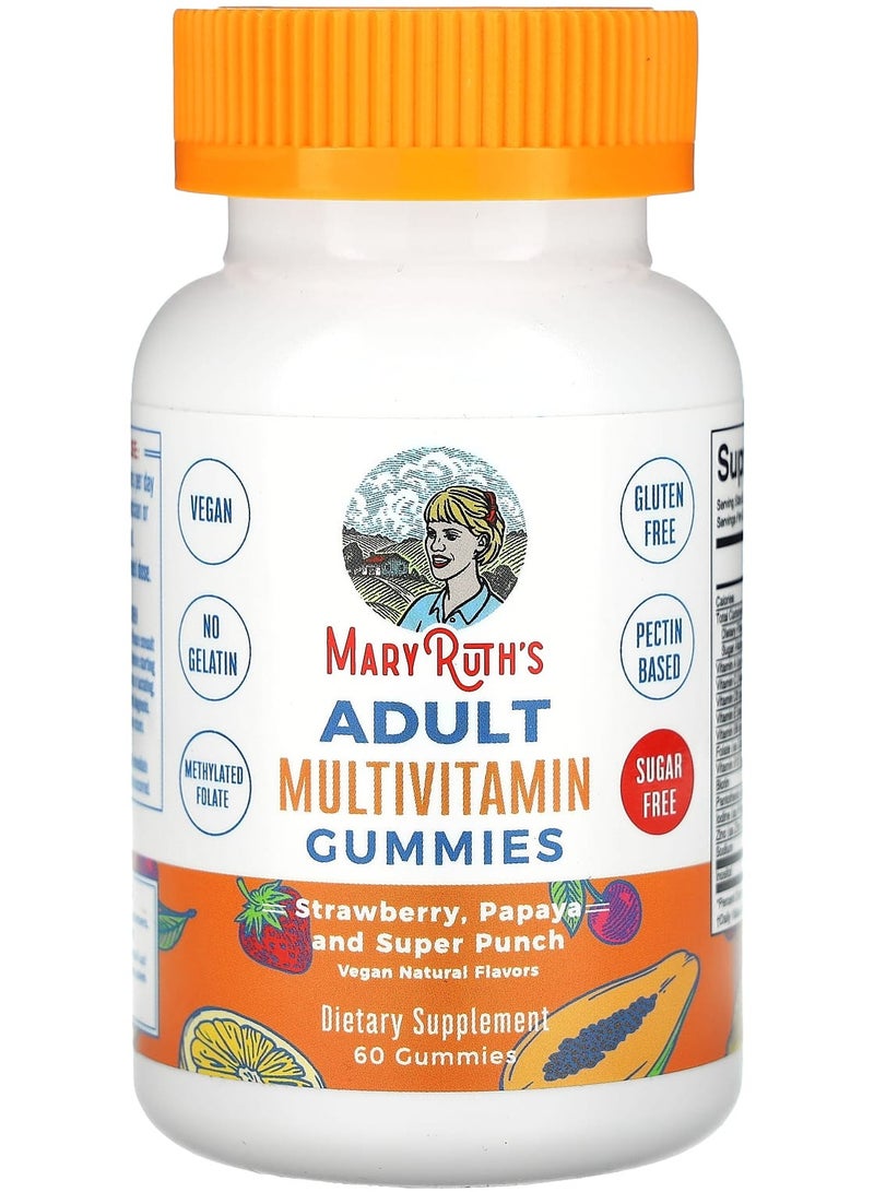 Adult Multivitamin, Strawberry, Papaya and Super Punch, 60 Gummies