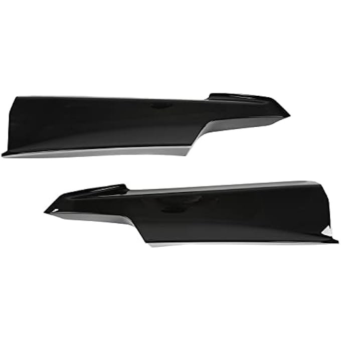 Ymiko Bumper Spoiler,1 Pair Car Front Bumper Lip Splitter Corner Guard for 3 Series F30 F31 F3 320i 328i 330i 335i 340i M Sport 2012-2019(Glossy Black) - Image 1