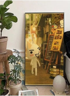 (Assembly frame) Japan Inoue Toro Cat 3D Poster Paper Print Home Living Room Bedroom Entrance Bar Restaurant Cafe Art Painting Decoration