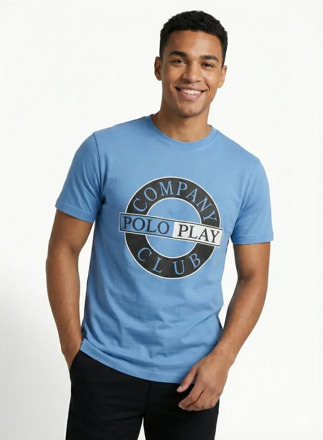 Polo Play Men Graphic Logo Crew Neck T-Shirt
