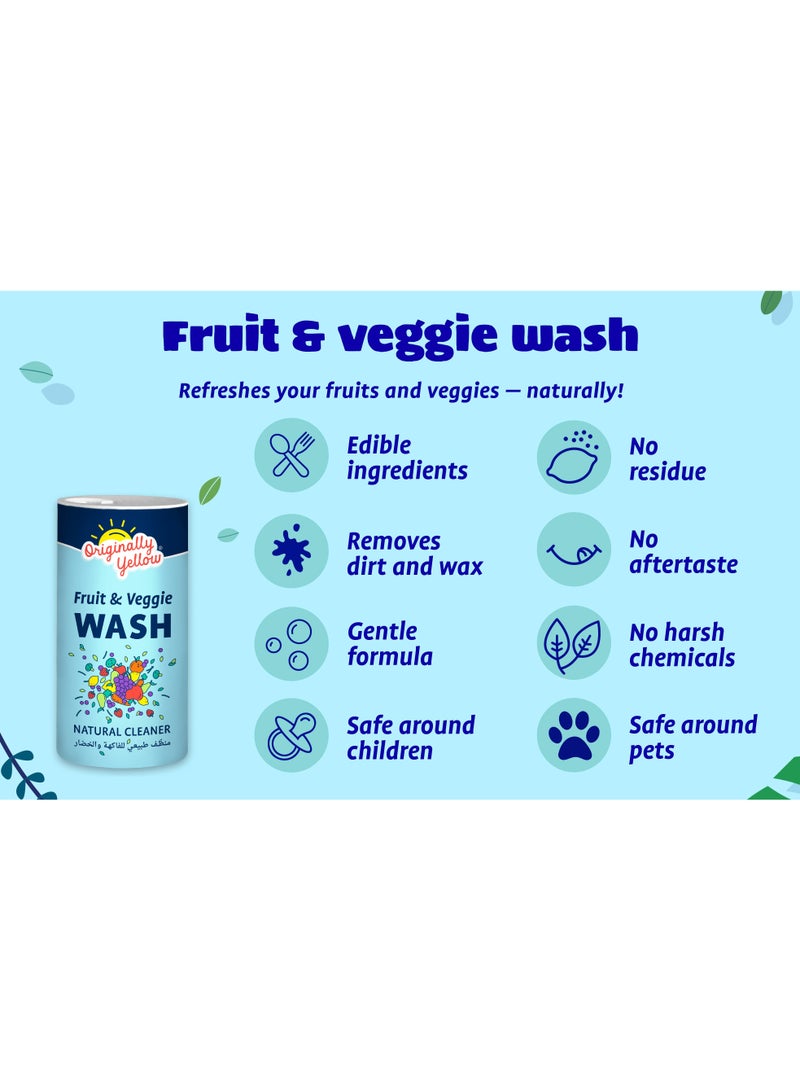 Originally Yellow Fruit And Veggie Wash 453g - Image 2
