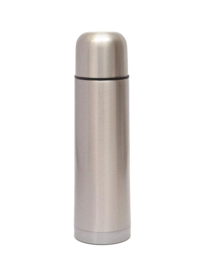 NIBEMINENT Stainless Steel Vacuum Flask With Case Silver/Black - Image 1