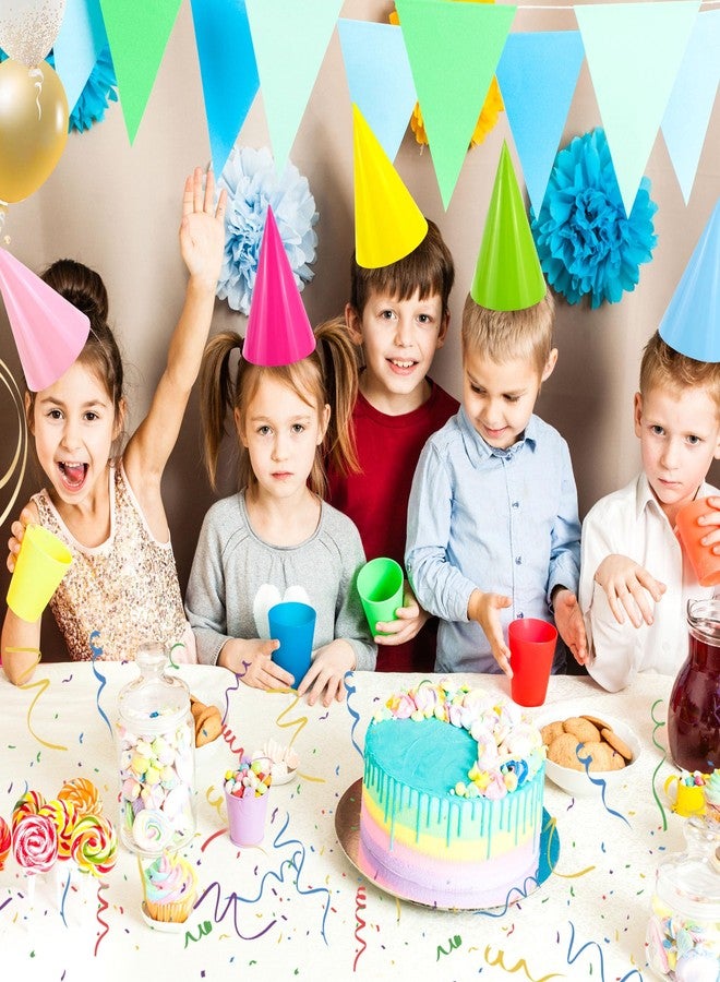 CANREVEL 16 PCS Pastel Party Hats for Adult, Rainbow Party Supply for Party Decorations, Party Headwear for Birthday Celebration for Women Men - Image 3
