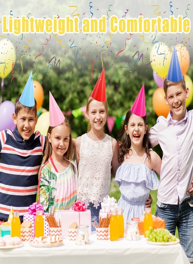 CANREVEL 16 PCS Pastel Party Hats for Adult, Rainbow Party Supply for Party Decorations, Party Headwear for Birthday Celebration for Women Men - Image 2