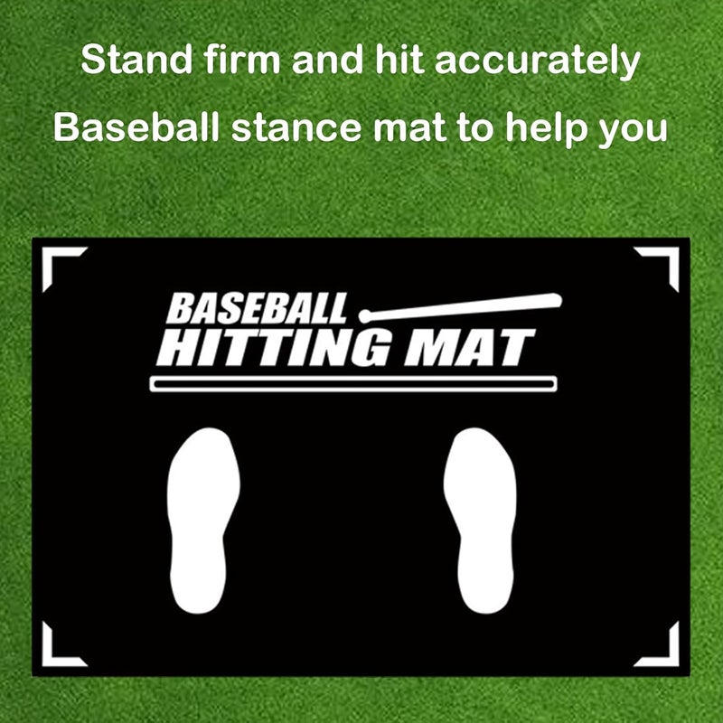 Xanadued Baseball Hitting Mat - T Ball and Softball Batter Stance Training Mat (23.6 x 35.4 Inch) - Image 5