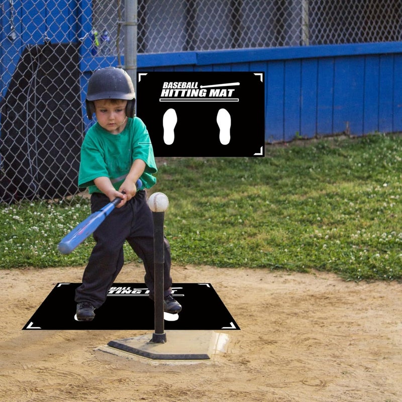 Xanadued Baseball Hitting Mat - T Ball and Softball Batter Stance Training Mat (23.6 x 35.4 Inch) - Image 4
