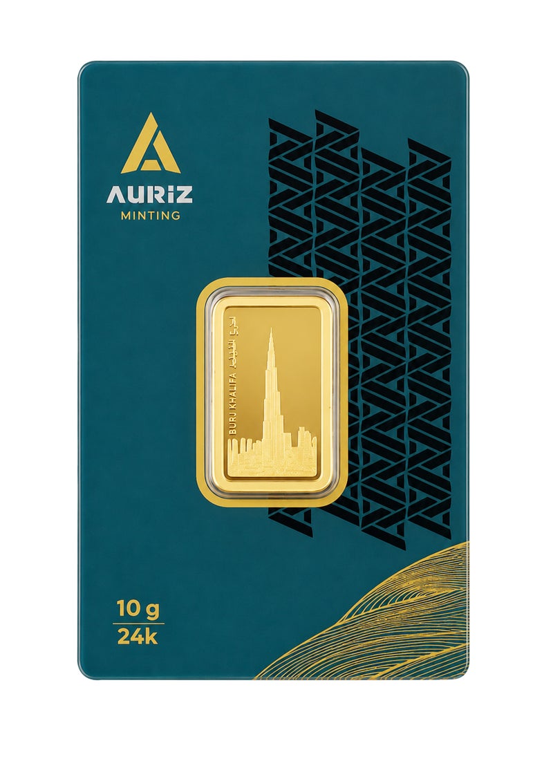 Auriz Minting 10gm 24K Investment Gold Bars(With invoice) - Image 1