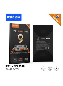 Haino Teko T91 Ultra Max Compass Smart Watch – Biggest Screen, Waterproof, Dual Strap Design, with Free Gift – Premium Fitness Tracker for Men & Women  - Image 2