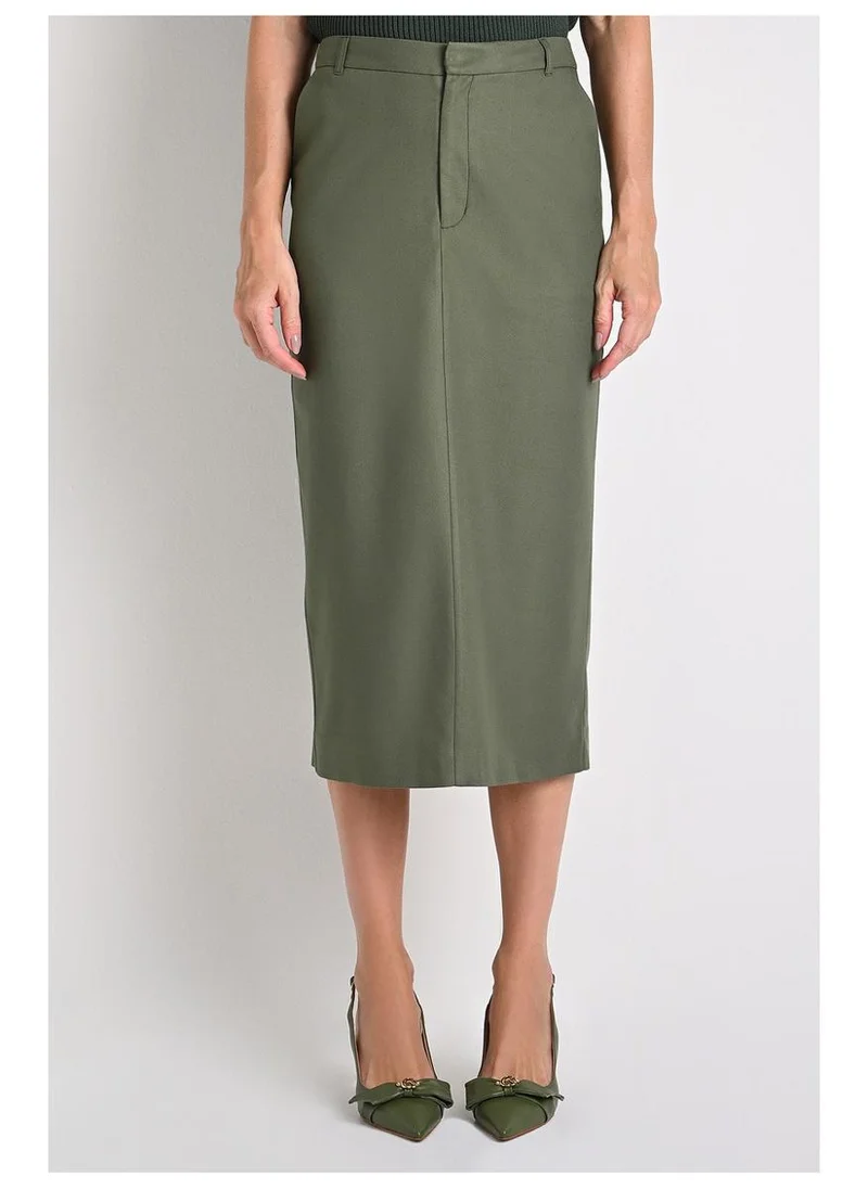 Carmen Steffens  Classic Military Midi Skirt for Women | Best Price UAE