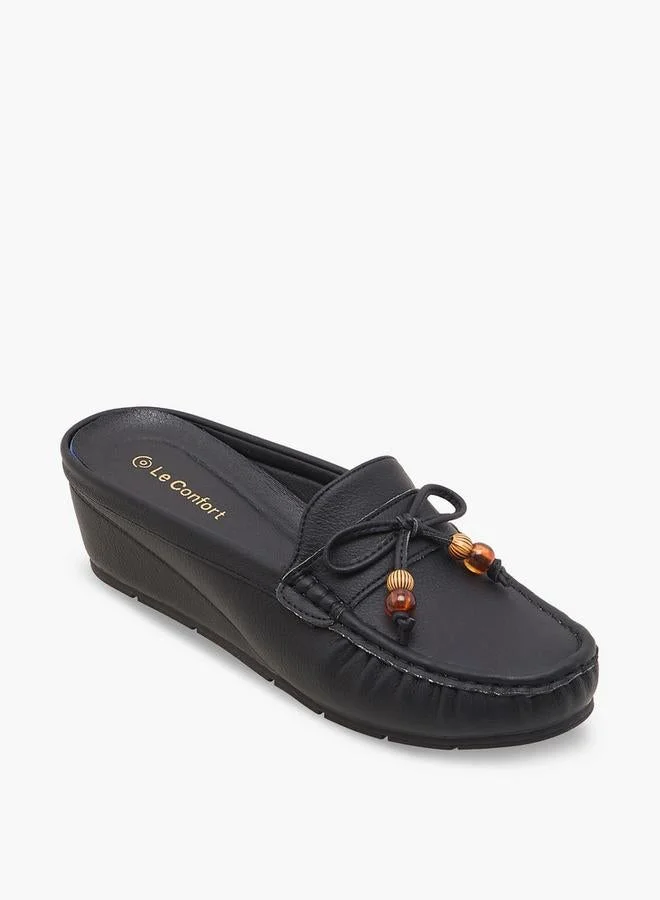 Le Confort BLACK Women Slip-On Comfort Mules for Women | Best Price UAE