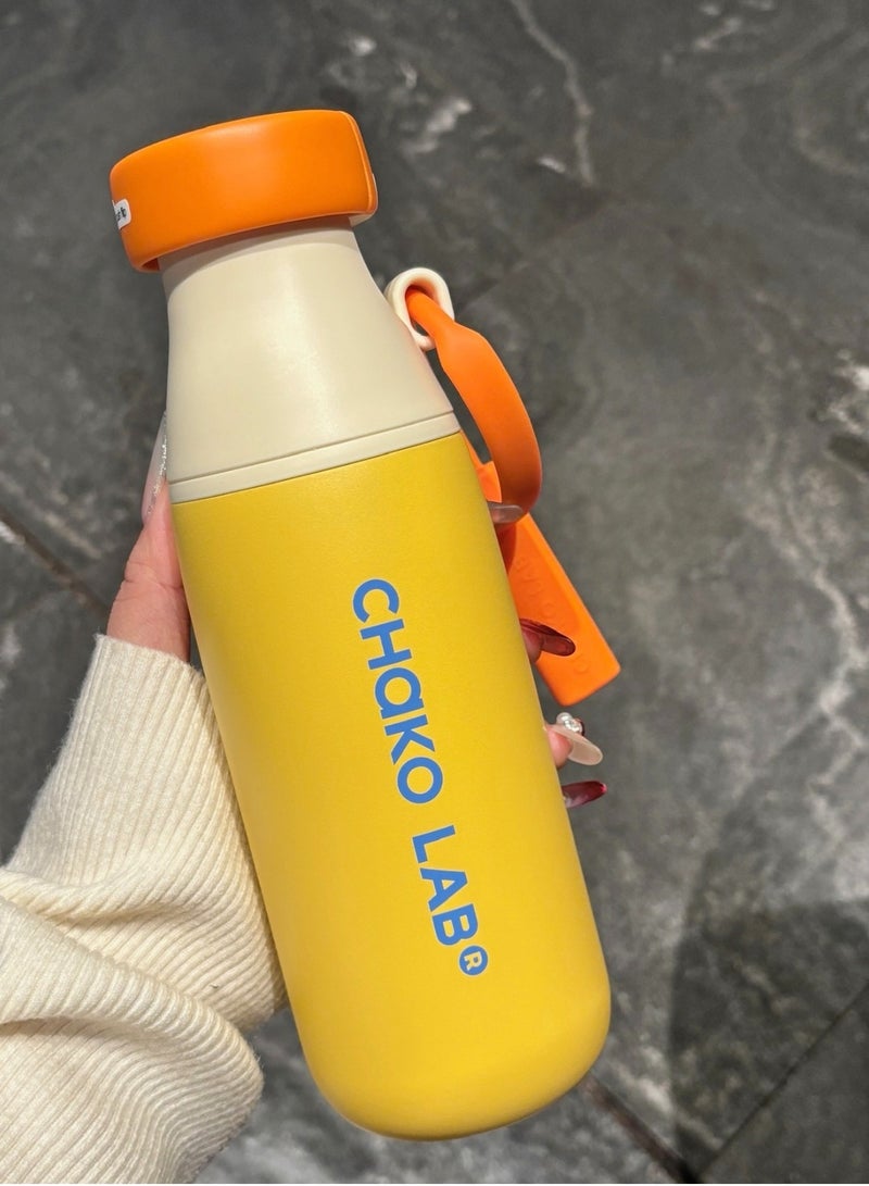 تشاكو لاب CHAKO LAB عالي القيمة زجاجة العزل مع اثنين من طرق الشرب، وسهلة المحمولة، 520ML - Image 4