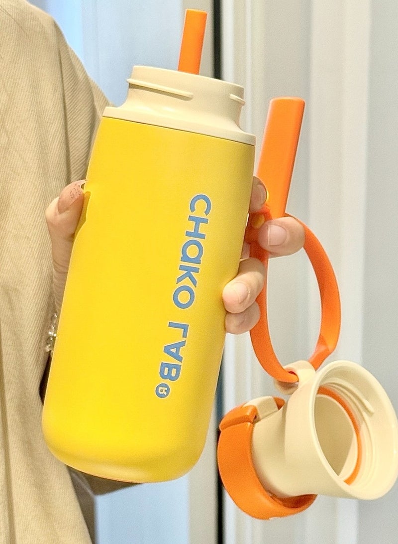 تشاكو لاب CHAKO LAB عالي القيمة زجاجة العزل مع اثنين من طرق الشرب، وسهلة المحمولة، 520ML - Image 3