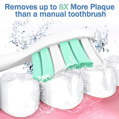 Aoremon Toothbrush Replacement Heads for Philips Sonicare Replacement Heads - Standard Toothbrush Head Compatible with Most Phillips Sonicare Click-on Electric Toothbrushes - Image 2