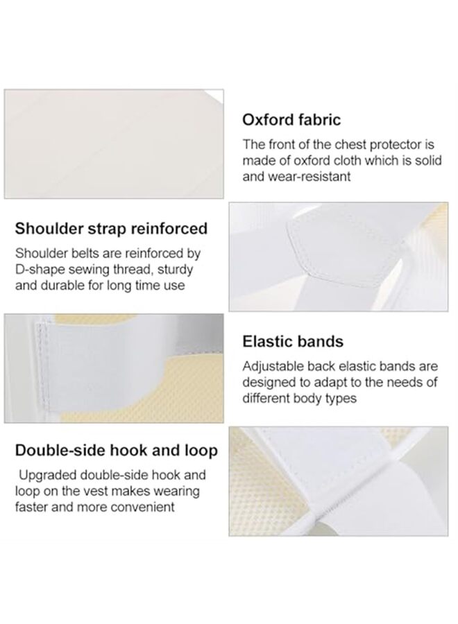 LAMAY Chest Guard, Unisex Taekwondo Karate Chest Guard Vest Boxing Body Breast Protector Accessory Adult Child Competition Chest Protector (Size : L) - Image 2