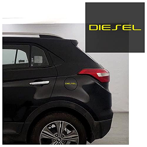 Careflection Diesel Stickers for Car Tank Fuel Lid Vinyl Decal (Yellow) - Image 2