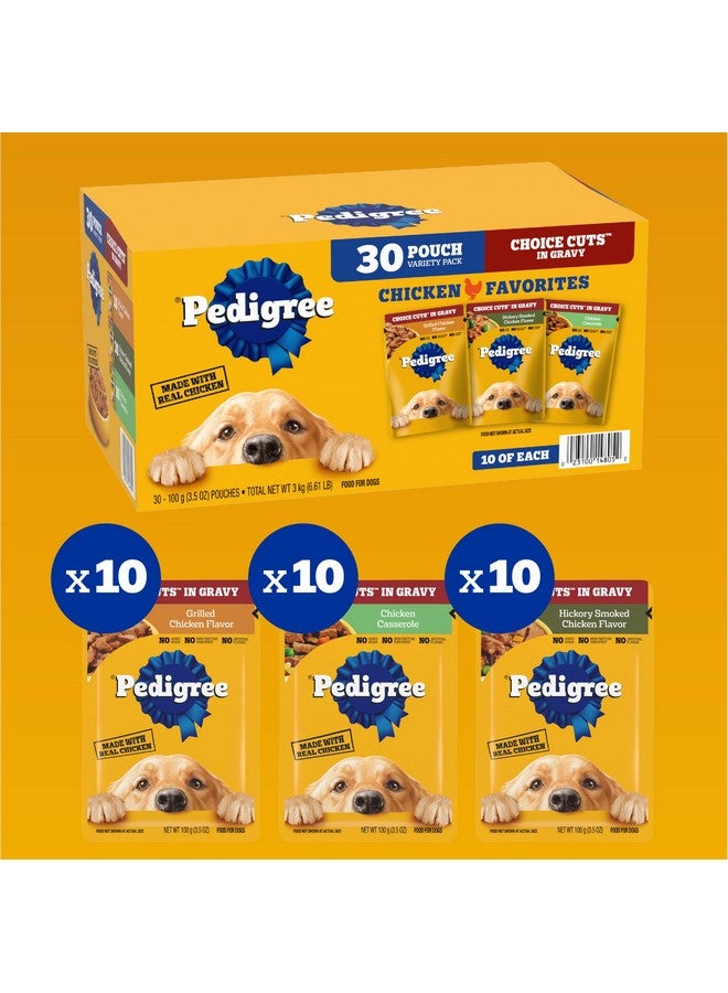 بيديجري طعام الكلاب الرطب الناعم من بيديجري تشويس كاتس إن جرافي للبالغين، عبوة متنوعة من 30 كيسًا، 3.5 أونصة - Image 2