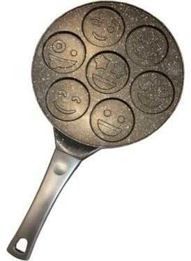 Zetmon - Face Emoji Granite Cast Pancake Pan 28 cm - Image 1