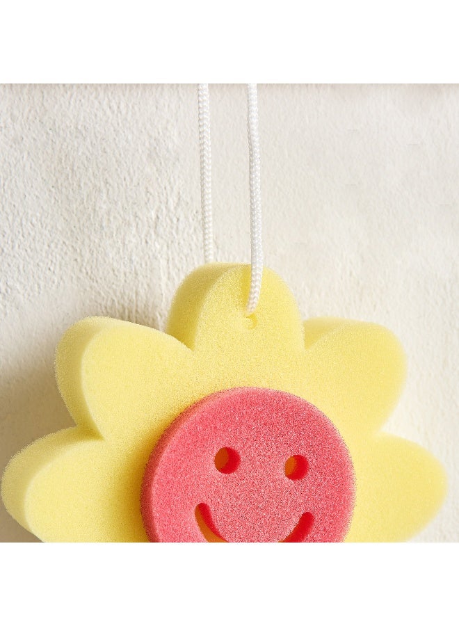 Home Box Sunflower Bath Sponge 13.5 x 13.5 x 3 cm - Image 2