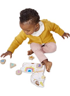 MGA Entertainment Little Tikes Wooden Critters Number Puzzle Llama Corn  - Image 1