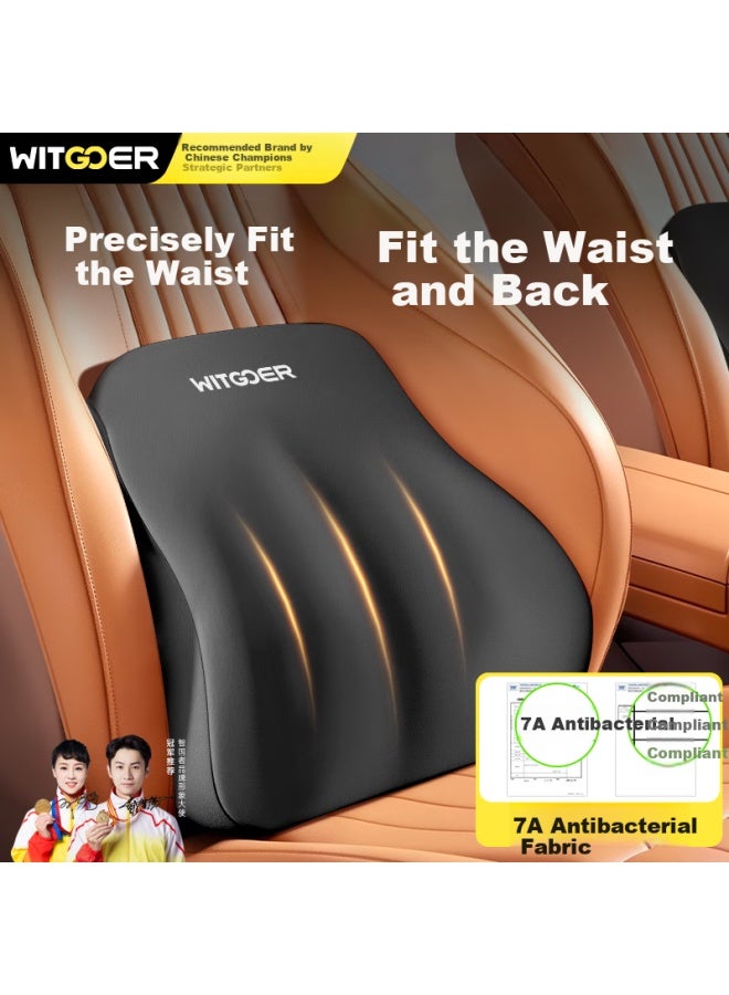 Witgoer Car Lumbar Support Cushion For Driving, Back Support Pad For Driver's Waist, Seat Backrest Cushion For Long Sitting - Image 1