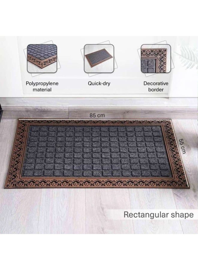 Pan Home Onish Door Mat 55x85Cm-Grey - Image 5