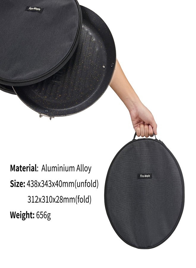 Fire-Maple Camping Griddle Plate | Nonstick Outdoor Portable Grill Pan for Stovetop | BBQ Gas Griddle Pan for Camping Stove Ridged Surfaces 31 X 31cm - Image 3