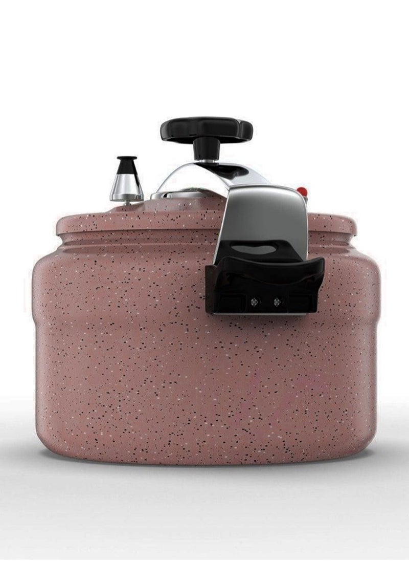 REFURA 11Liters 11L Granite & Aluminium Arabic Pressure Cooker RE-615 Pink  - Image 2