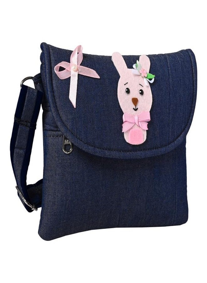 Coco Candy Women's Casual Lightweight Stylish Handbag | Denim Blue Bunny Sling Bag for Women - Perfect for Daily Use - Image 3