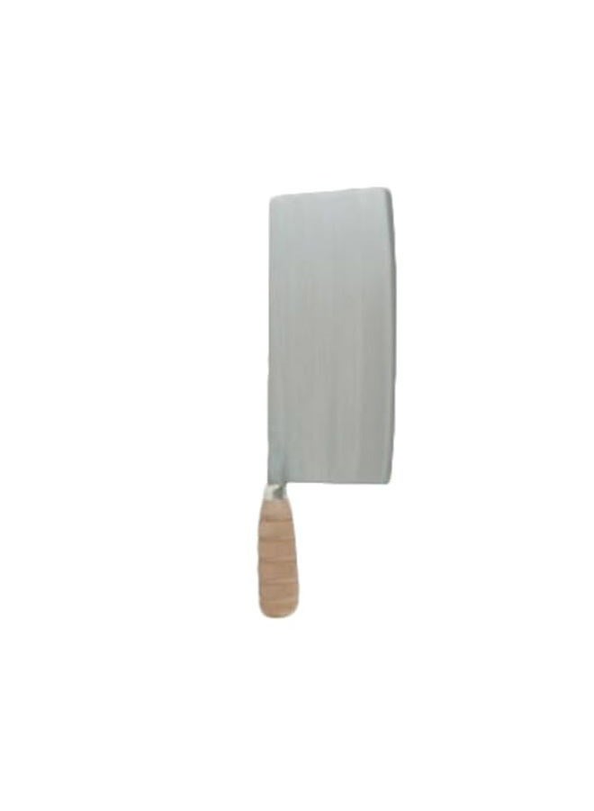 SLKF012 Wan Woo Knife, 9-1/8" x 4-1/2" Blade, Square Head, Wood Handle, cast Iron