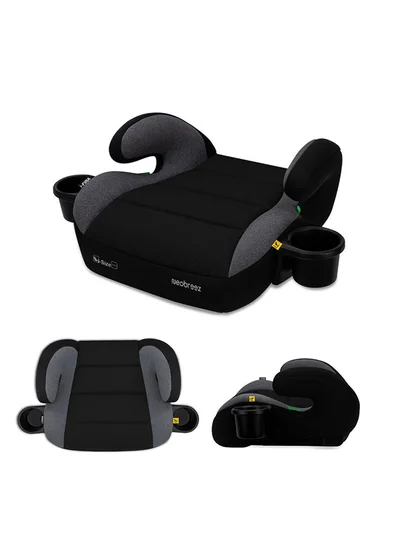 neobreez I-FIRA I-Size Backless Booster Car Seat, Double Padded Foam, Compact, Lightweight&Portable Travel Childrens Kids Boys Girls Car Seat, Arm Rest Seat, 2 Cup Holder, ECER129, 6-12Yrs, 22-36Kg, Group 3
