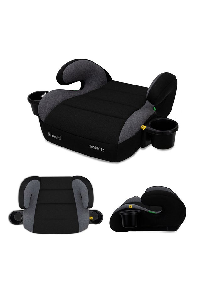neobreez I-Fira I-Size Backless Booster Car Seat,  Double Padded Foam,  Compact, Lightweight & Portable Kids Car Seat, Arm Rest Seat, 2 Cup Holder,  Ecer129  (6-12Yrs, 125-150Cm, 22-36Kg, 2Yrs Warranty)  - Image 1