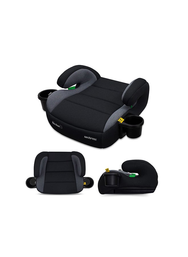 نيوبريز مقعد معزز للأطفال بدون ظهر، مبطن مزدوج، مدمج وخفيف الوزن، محمول للسفر، للأولاد والبنات، مسند ذراع، حامل أكواب مزدوج، - سنة، - كجم - Image 1